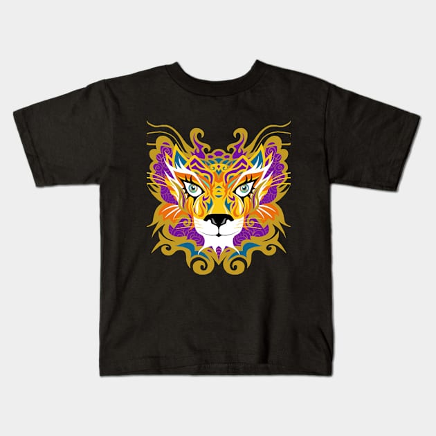 Mask : Tiger Kids T-Shirt by chuppy